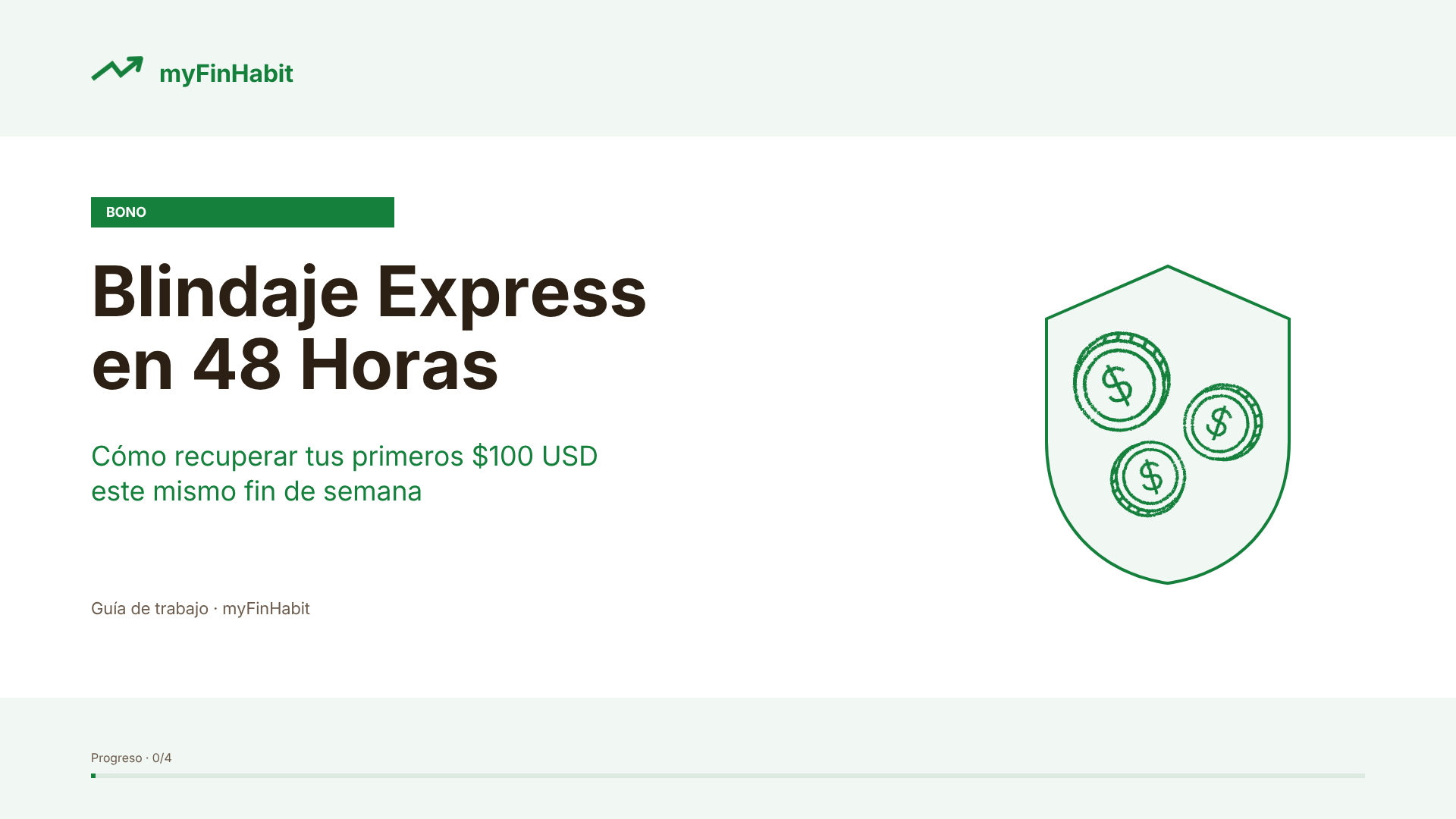 Guía Blindaje Express: tu primer fin de semana.